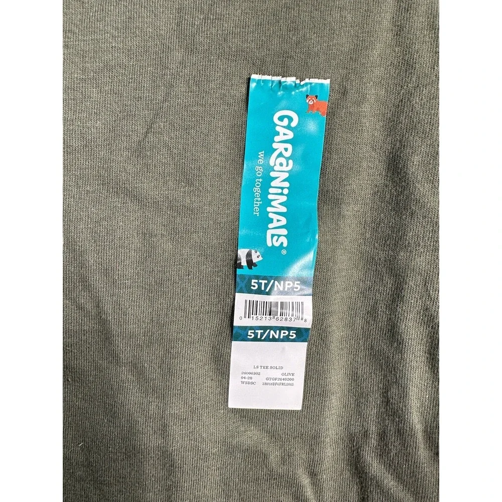 garanimals toddler girls‎ long sleeve green shirt size 5T